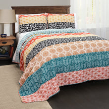 Load image into Gallery viewer, Bohemian Stripe Quilt 3 Piece Set
