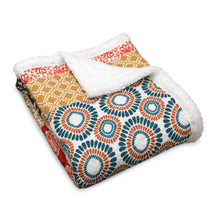 Load image into Gallery viewer, Bohemian Stripe Throw Sherpa
