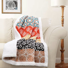 Load image into Gallery viewer, Bohemian Stripe Throw Sherpa
