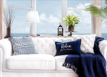 Cargar imagen en el visor de la galería, Relax You&#39;re Home Decorative Pillow Cover
