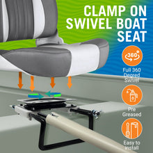 Carregar imagem no visualizador da galeria, Clamp on Boat Seat with Swivel
