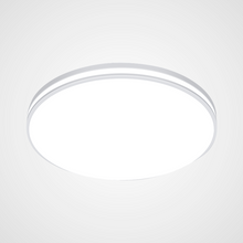 Carregar imagem no visualizador da galeria, Upgrade Your Indoor Space with a Modern 12.6&quot; Round LED Flush Mount Ceiling Light - 24W, 2250LM, IP44 Waterproof, 5000K Cool White
