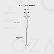 Carregar imagem no visualizador da galeria, Celine Wall Sconce
