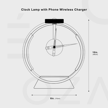 Carregar imagem no visualizador da galeria, Modern Clock Lamp with Phone Wireless Charger
