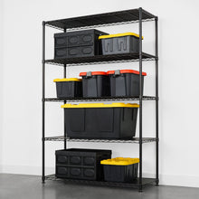 Cargar imagen en el visor de la galería, 18&quot; x 48&quot; x 72&quot; 5-Tier Wire Rack - Black
