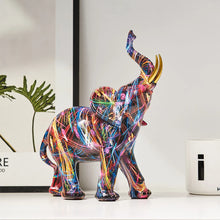 Cargar imagen en el visor de la galería, Creative Graffiti Elephant Figurine
