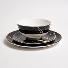 Carregar imagem no visualizador da galeria, Ozarke&#39;s Libra Black Marble Plate Set
