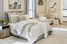 Load image into Gallery viewer, Ravello Pintuck Stripe 5 Piece Comforter Set
