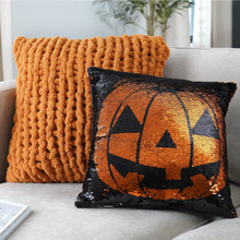 Load image into Gallery viewer, Sparkle Pumpkin Decorative Pillow
