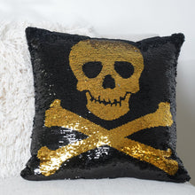 Load image into Gallery viewer, Skull And Crossbones Decorative Pillow
