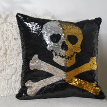 Load image into Gallery viewer, Skull And Crossbones Decorative Pillow
