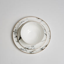 Carregar imagem no visualizador da galeria, Ozarke&#39;s Alliance Grey Marble Plate Set
