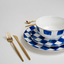 Carregar imagem no visualizador da galeria, Royal Blue Check Plate Set
