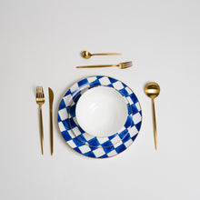 Carregar imagem no visualizador da galeria, Royal Blue Check Plate Set
