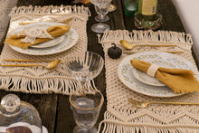 Carregar imagem no visualizador da galeria, Boho Macrame Indoor/Outdoor Placemat 2-Pack Set
