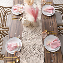 Load image into Gallery viewer, Boho Macrame Indoor/Outdoor Table Runner
