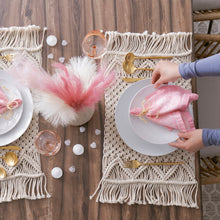 Load image into Gallery viewer, Boho Macrame Indoor/Outdoor Placemat 2-Pack Set
