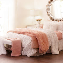 Carregar imagem no visualizador da galeria, Modern Solid Ultra Soft Faux Fur Comforter Bed In A Bag
