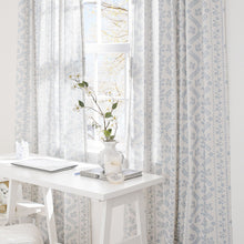 Load image into Gallery viewer, Doreen Delicate Floral Window Curtain Panel Set
