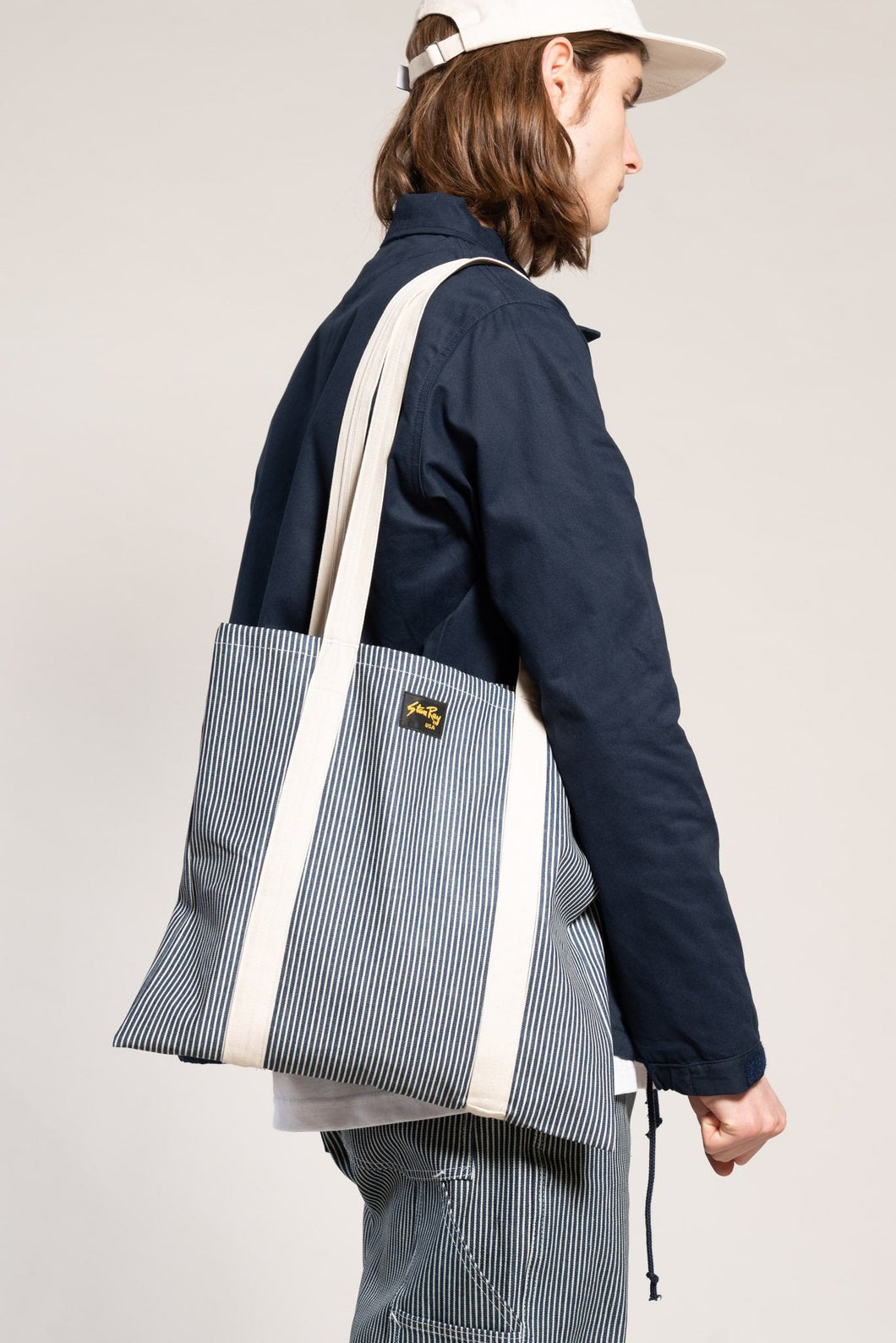 9075 TOTE BAG HICKORY STRIPE