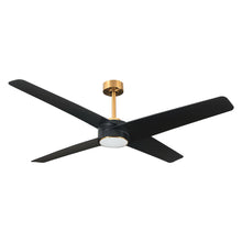 Cargar imagen en el visor de la galería, 60&quot; Parvez Modern DC Motor Downrod Mount Reversible Ceiling Fan with Lighting and Remote Control
