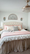 Load image into Gallery viewer, Ella Ruffle Lace 3 Piece Comforter Set
