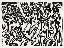 Load image into Gallery viewer, Die Irren III Artwork Print Wall Mural. Famous artwork (1912–1923) by Ernst Ludwig Kirchner. #6349
