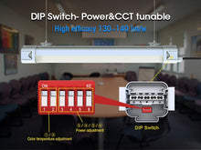 Load image into Gallery viewer, 8FT LED Linear Tri-proof Light | 60/70/80W | ETL, FCC, DLC Listed | 140lm/w | Surface/Suspension Mounting | 3500/4000/5000/6000K CCT Options | IP65 Rated, Wet Rated
