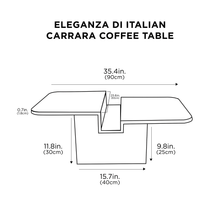 Cargar imagen en el visor de la galería, Italian Carrara Coffee Table
