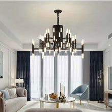 Carregar imagem no visualizador da galeria, Mirodemi® Gold/Black Postmodern LED Chandelier For Living Room, Lobby, Restaurant
