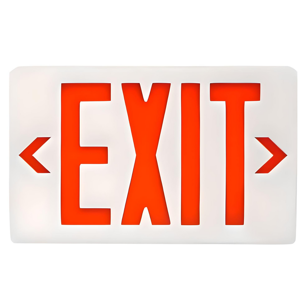 LED Emergency Exit Sign with Lights, Power3.5W and Output - 3 Watt - 90-Minute Battery Backup