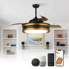 Cargar imagen en el visor de la galería, 52&quot; Cochin Smart Fan with LED Light
