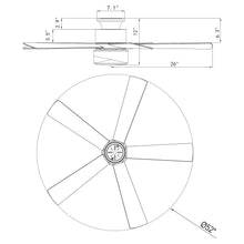 Carregar imagem no visualizador da galeria, 52&quot; Flush Mount Smart Fan with LED Light
