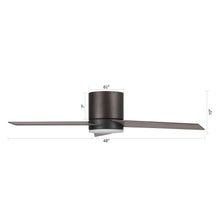 Load image into Gallery viewer, 48&quot; Kielah Farmhouse Flush Mount Reversible Ceiling Fan with Lighting and Remote Control
