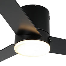 Carregar imagem no visualizador da galeria, 48&quot; Flush Mount Ceiling Fan 3 Blades with LED Lighting and Remote Control
