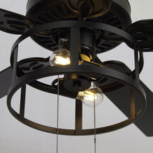 Load image into Gallery viewer, 52&quot; Urbana Downrod Mount Reversible Industrial Ceiling Fan with Lighting and Pull Chain
