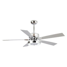 Load image into Gallery viewer, 52&quot; Vendome Industrial DC Motor Downrod Mount Reversible Ceiling Fan with Lighting and Remote Control
