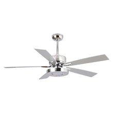 Load image into Gallery viewer, 52&quot; Vendome Industrial DC Motor Downrod Mount Reversible Ceiling Fan with Lighting and Remote Control
