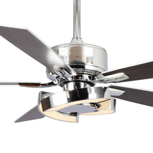 Load image into Gallery viewer, 52&quot; Vendome Industrial DC Motor Downrod Mount Reversible Ceiling Fan with Lighting and Remote Control
