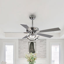 Cargar imagen en el visor de la galería, 52&quot; Zelda Modern DC Motor Downrod Mount Reversible Ceiling Fan with Lighting and Remote Control
