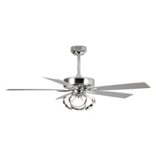 Carregar imagem no visualizador da galeria, 52&quot; Zelda Modern DC Motor Downrod Mount Reversible Ceiling Fan with Lighting and Remote Control
