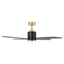 Carregar imagem no visualizador da galeria, 52&quot; Ashby Industrial Satin Nickel DC Motor Ceiling Fan with LED Lighting and Remote Contro
