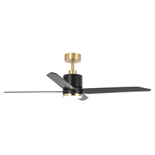 Load image into Gallery viewer, 52&quot; Ashby Industrial Satin Nickel DC Motor Ceiling Fan with LED Lighting and Remote Contro
