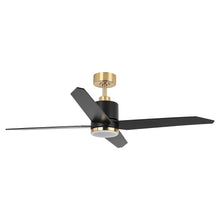 Load image into Gallery viewer, 52&quot; Ashby Industrial Satin Nickel DC Motor Ceiling Fan with LED Lighting and Remote Contro
