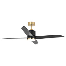 Load image into Gallery viewer, 52&quot; Ashby Industrial Satin Nickel DC Motor Ceiling Fan with LED Lighting and Remote Contro
