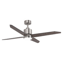 Load image into Gallery viewer, 52&quot; Ashby Industrial Satin Nickel DC Motor Ceiling Fan with LED Lighting and Remote Contro
