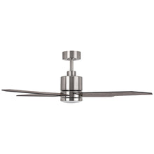 Load image into Gallery viewer, 52&quot; Ashby Industrial Satin Nickel DC Motor Ceiling Fan with LED Lighting and Remote Contro
