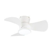 Cargar imagen en el visor de la galería, 31&quot; Mazon Modern DC Motor Flush Mount Reversible Ceiling Fan with LED Lighting and Remote Control
