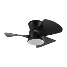 Cargar imagen en el visor de la galería, 31&quot; Mazon Modern DC Motor Flush Mount Reversible Ceiling Fan with LED Lighting and Remote Control
