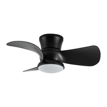 Carregar imagem no visualizador da galeria, 31&quot; Mazon Modern DC Motor Flush Mount Reversible Ceiling Fan with LED Lighting and Remote Control
